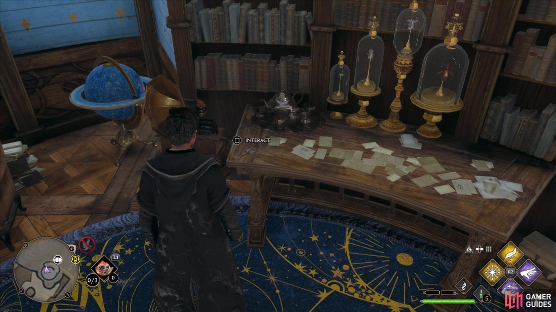 The Key Of Admittance location in the Headmaster&rsquo;s Upper Study