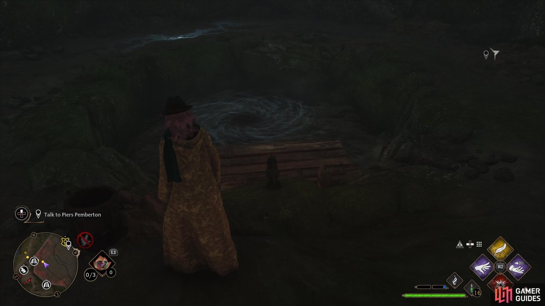 Underwater treasure vault entrance in Cragcroftshire.
