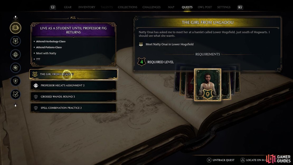 Don’t forget to track quests for handy map markers on both the main map and mini map.