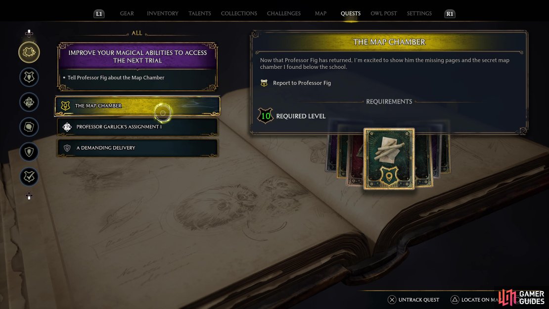 Don&rsquo;t forget to track quests on the field guide map for easier navigation.