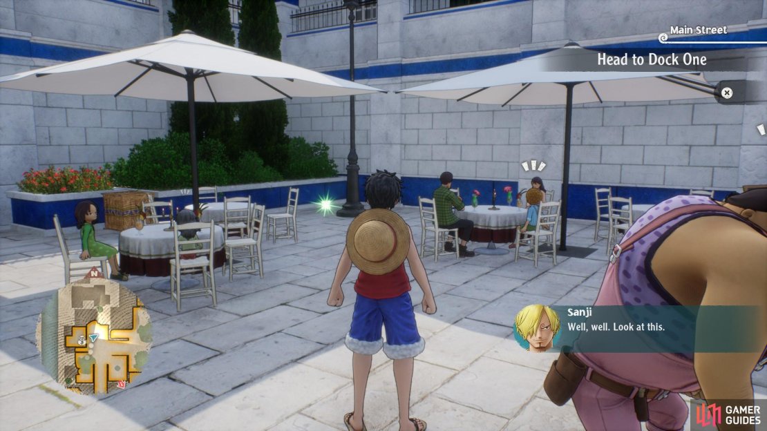 Besides the picnic tables on the west side of the Mayor&rsquo;s residence travel point, outside the store.