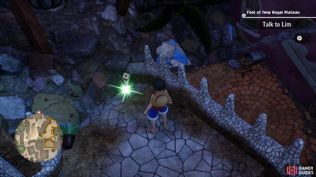 Broken steps in the Foot of New Royal - Dressrosa City