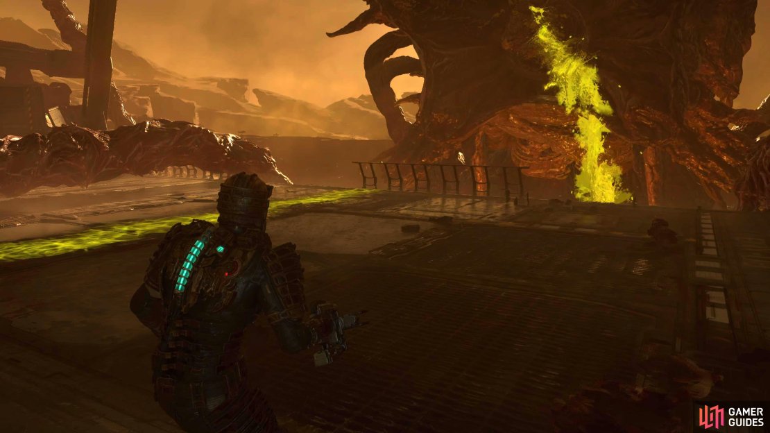 Later on in phase 2, the Hive Mind will unleash multiple acid streams across the arena which can make maneuverability a challenge. If you have to walk over the stream to avoid an attack, it&rsquo;s worth it.