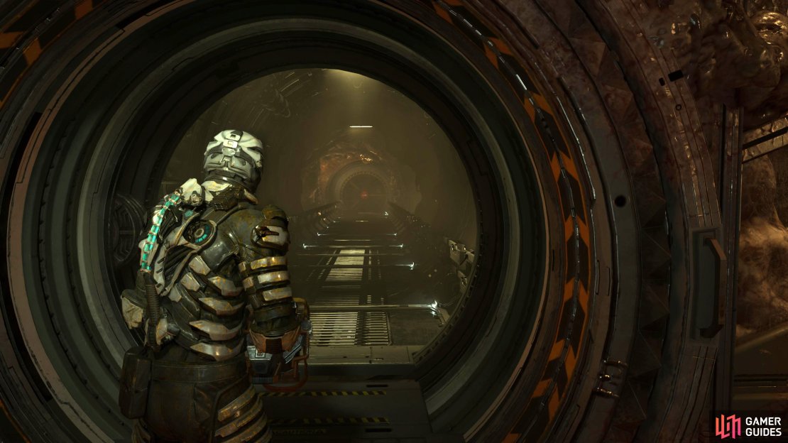 Head to the door towards Food Storage to unlock the doors in the Central Hub.