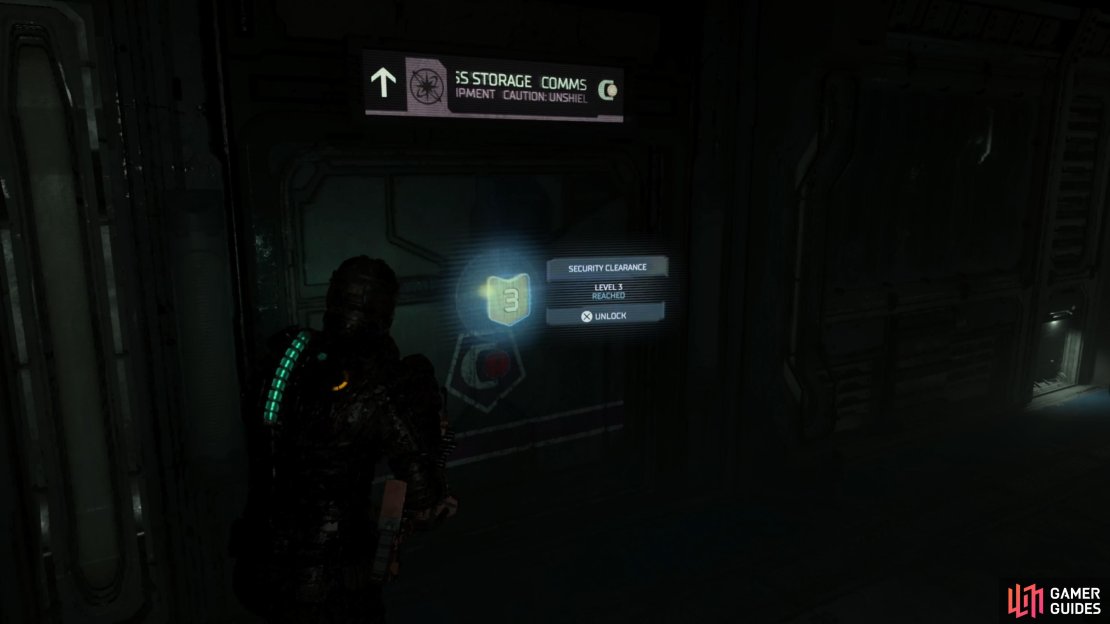 You&rsquo;ll see multiple security clearance doors throughout Ishimura. 