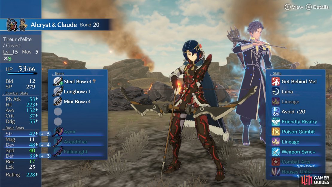 Despite Alycrst&rsquo;s lack of confidence, his stats are really quite good - decent STR and SPD potential with tons of DEX makes him a dangerous archer.