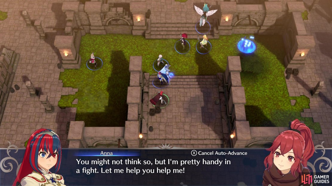 Anna joining your party in !Fire Emblem Engage