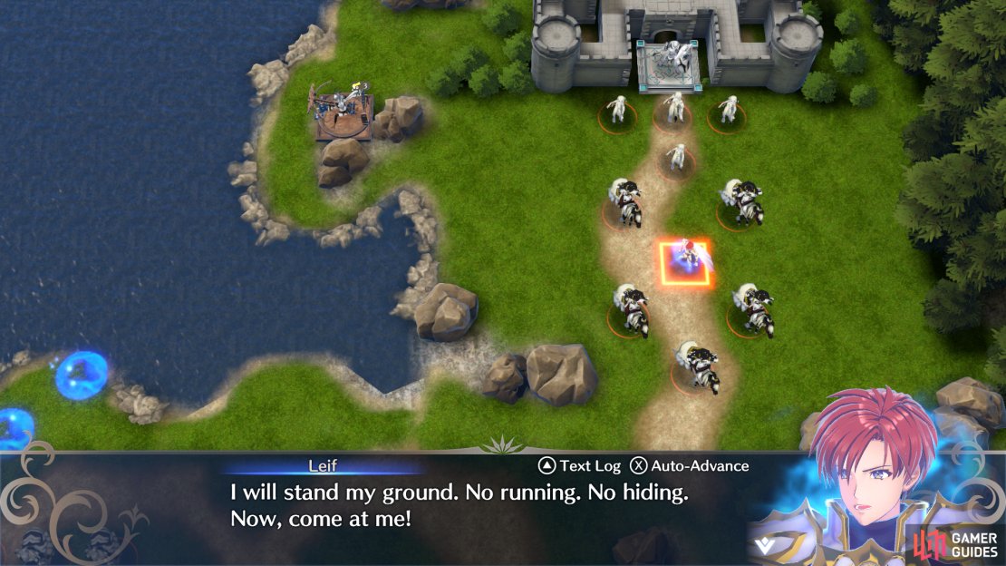The start of the battle in Leif&rsquo;s Paralogue.