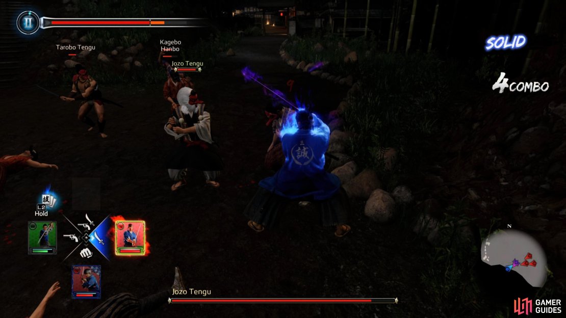 Use the Swordsman Style to take the enemies down one by one, but be ready to guard or evade at a moment&rsquo;s notice.