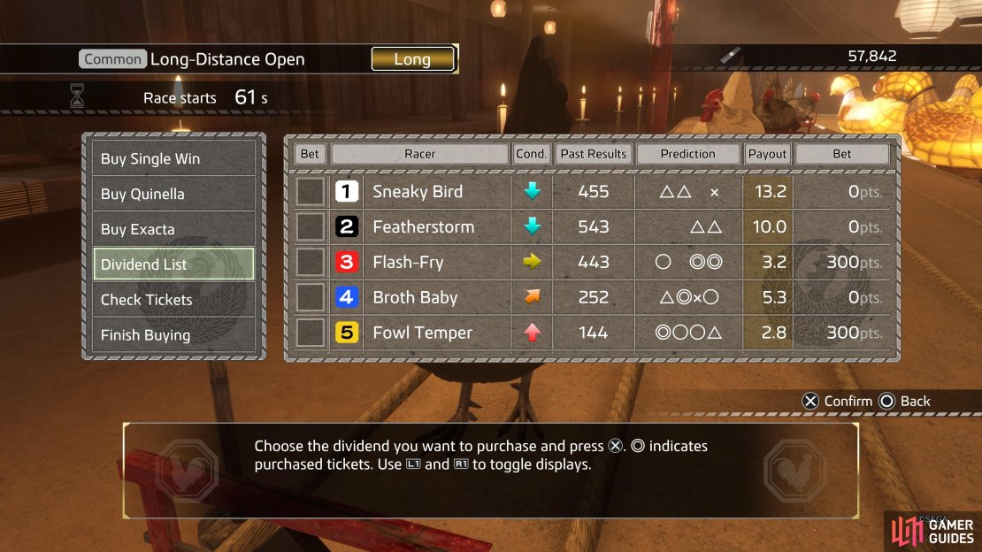 The first page shows you mostly everything you need to know when placing bets