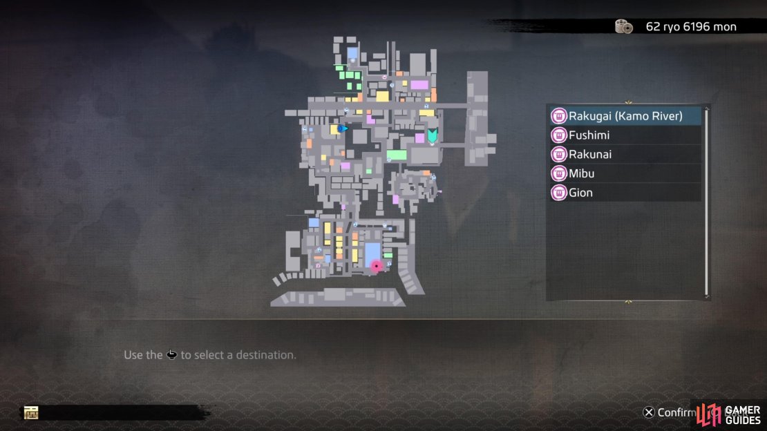 You&rsquo;ll need to unlock the Kamo River fast travel point