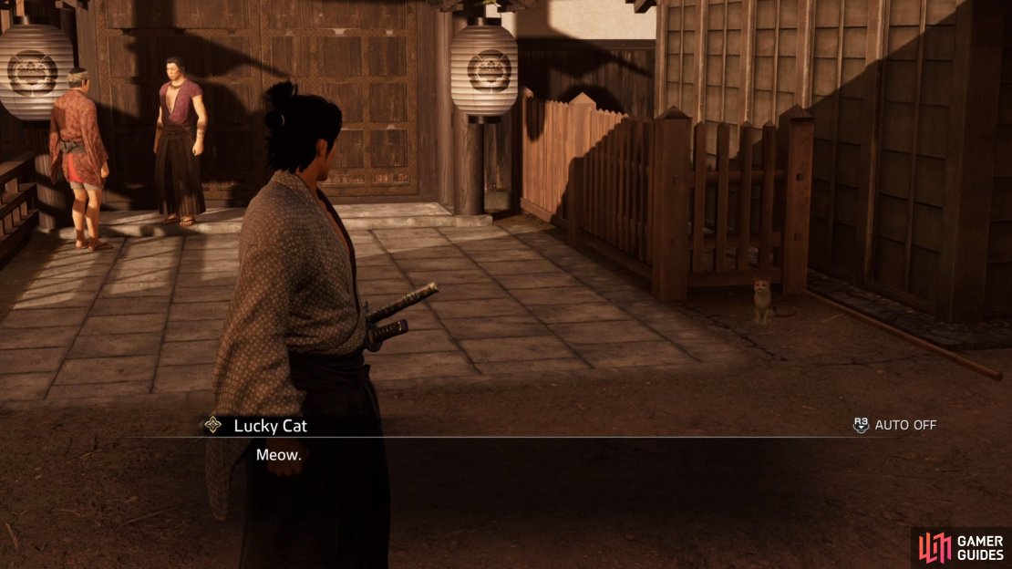 The Lucky Cat will bring you to some crooks as the final bit