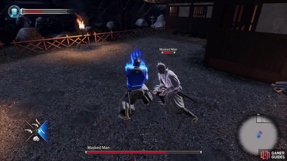 The Masked Man will dodge your attacks quite often