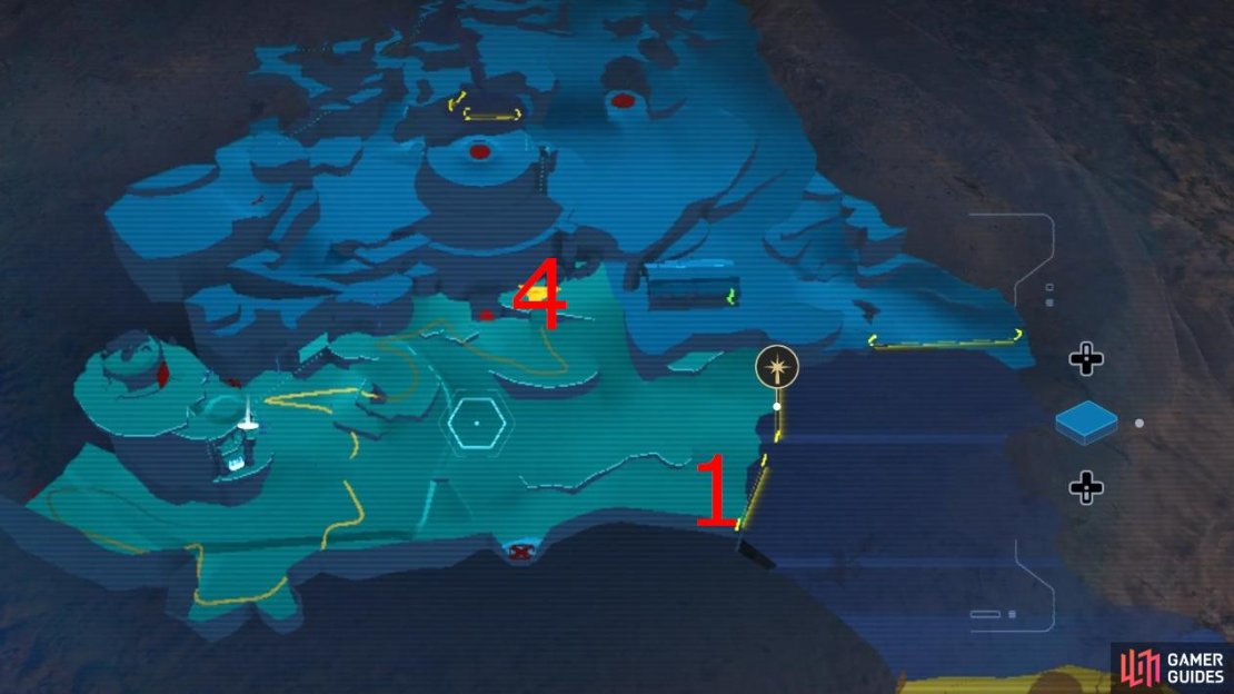 A map outlining the locations of all Riverbed Watch Seeds.