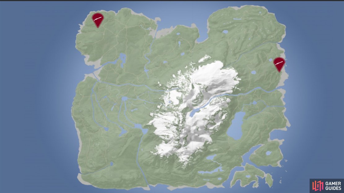 The Grave Site Shotgun (requires Shovel) can be found in the northwest while the Bunker Shotgun can be found on the bar in the east.