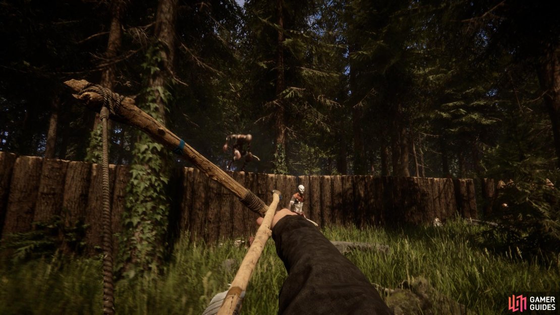 Can your PC run it, or will you stutter trying to hit these targets because you can&rsquo;t handle the Sons of the Forest system requirements? Image via Endnight.
