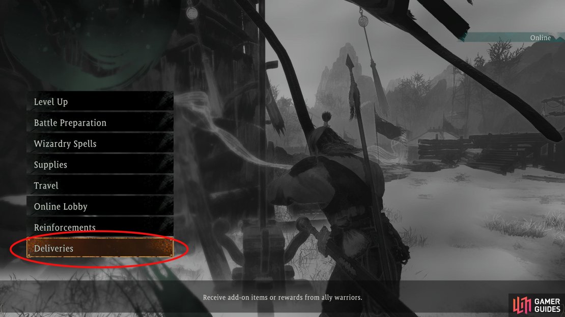Once you&rsquo;ve maxed out the level of a companion, you&rsquo;ll find their equipment in the Deliveries menu.