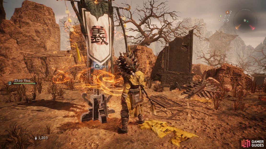 You can interact with most Battle and Marker Flags to find the Online Lobby.