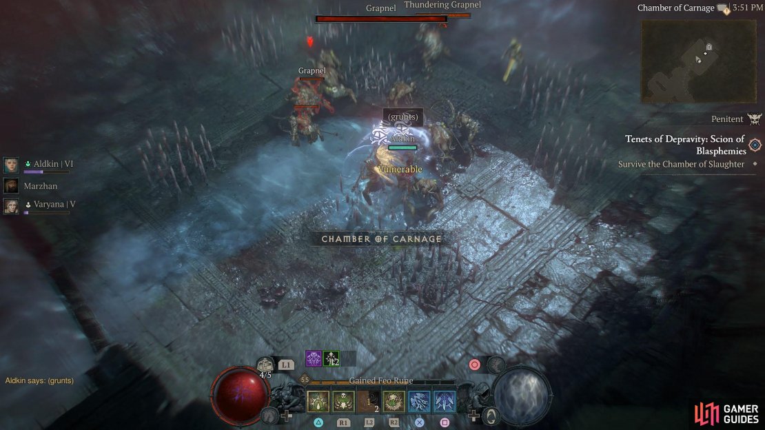 The Chamber of Carnage is the same as the previous chamber, but they&rsquo;ll be more elites and spikes.
