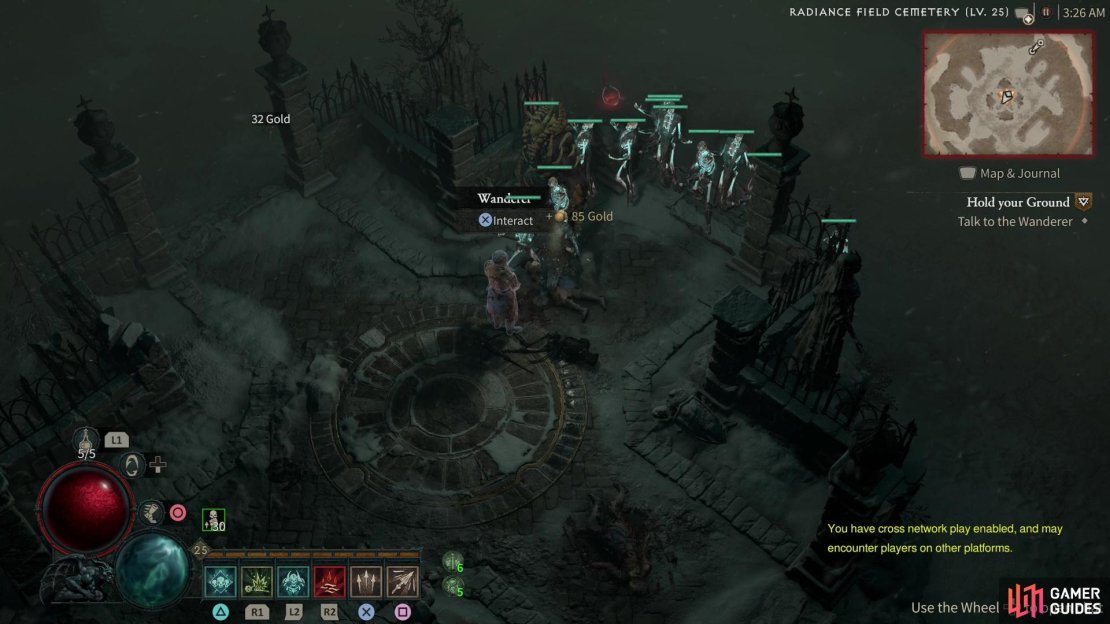 Talk to a Wanderer to start the &ldquo;Hold Your Ground&rdquo; event.
