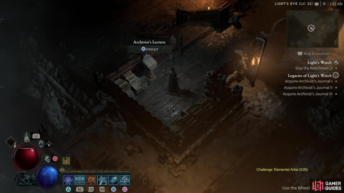 Your goal in this dungeon is to locate several Archivist&rsquo;s Lecterns,