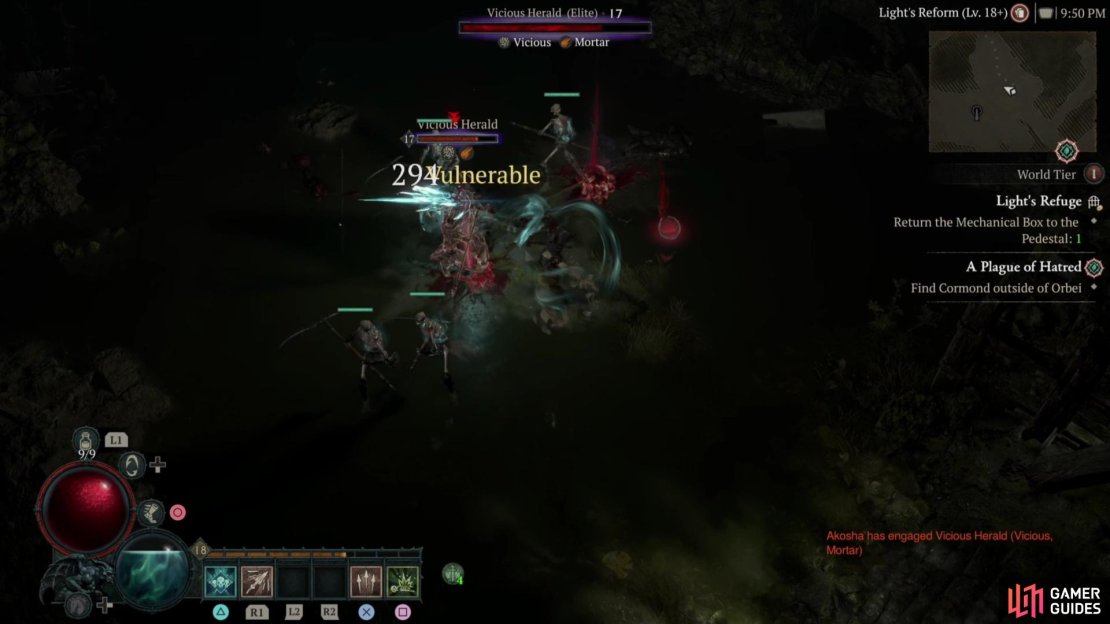Hunt down Vicious Elites,