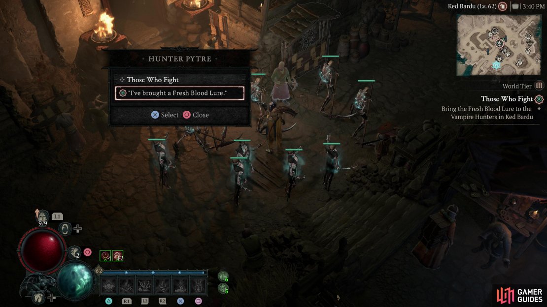 Complete the season quest The Hunter&rsquo;s Chase by bringing Hunter Petyr a Blood Lure,