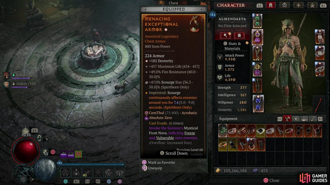 All pieces of armor have a set Armor value, maxing out at 640 with an Item Power of 800.