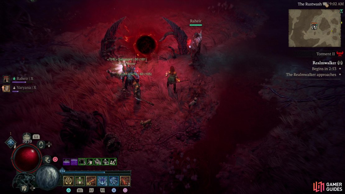 Pay attention to the map and when a Realmwalker spawns, head over there to find an odd portal.