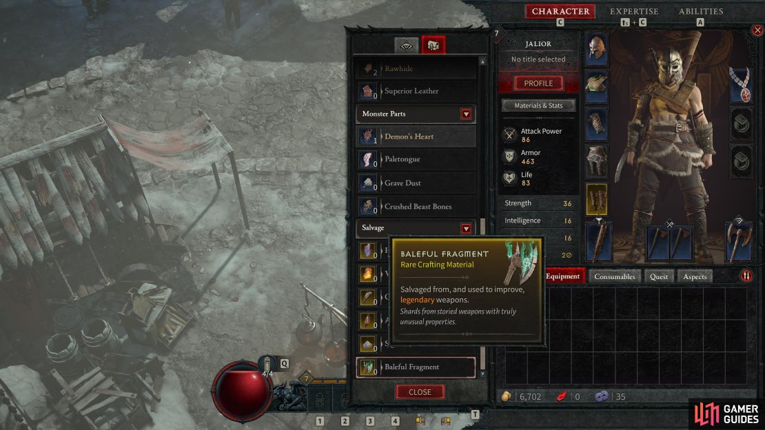 Diablo 4&rsquo;s Baleful Fragments are an important part of end-game legendary weapon upgrades. Here&rsquo;s how to get them.