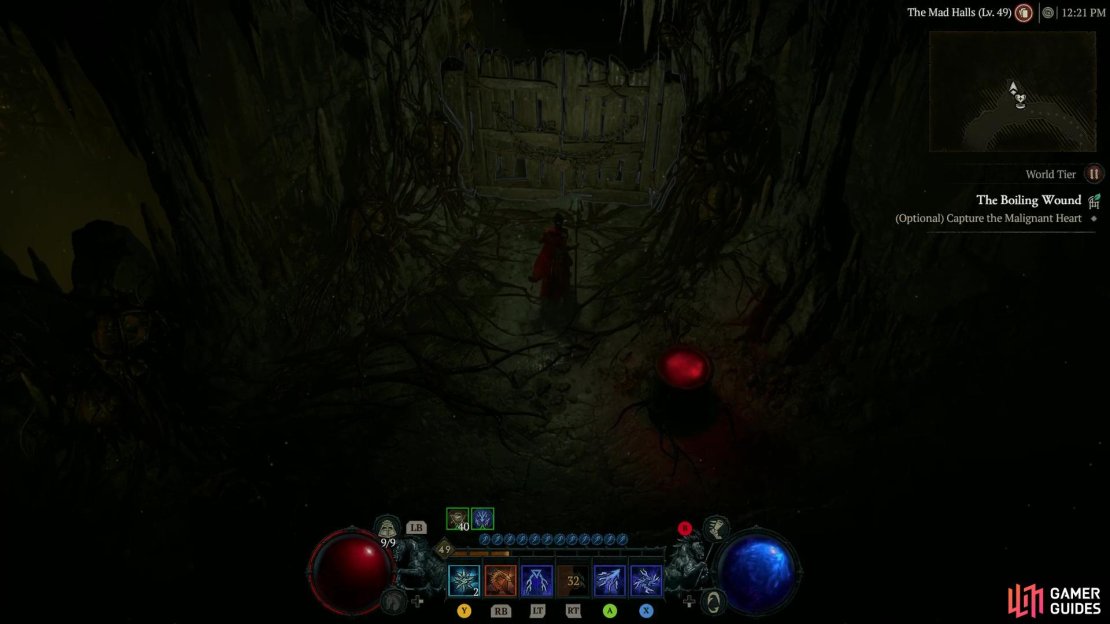 You must look for doors like this inside Malignant Tunnels to use your Invokers of Varshan.
