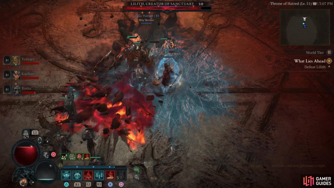 Stand to the side to avoid the blood wave.