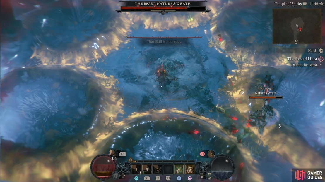 Soil Guardian Totem: This totem will have pools of earth appear around the edge of the arena, expanding into the center, with a final one appearing in the center.