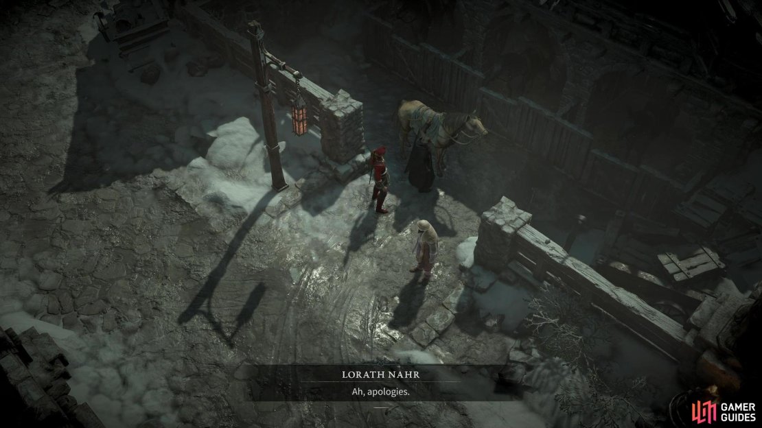 We&rsquo;re still waiting for that 20 Gold, !Lorath. Find the cheapskate at the Stables in !Kyovashad.