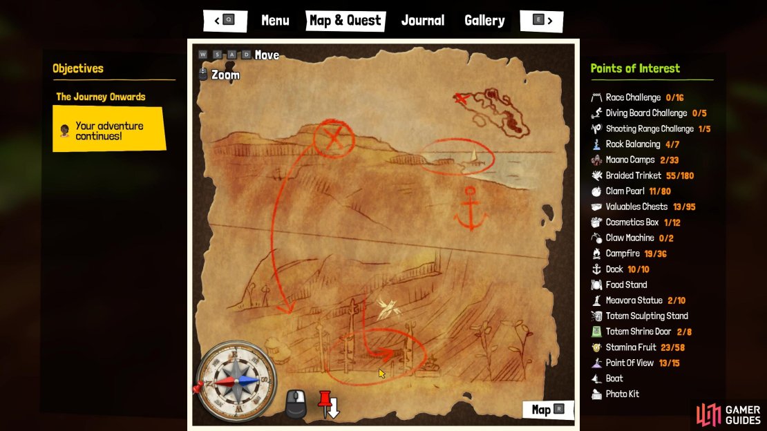 The treasure map shows that the next treasure is on Madra Nöj.