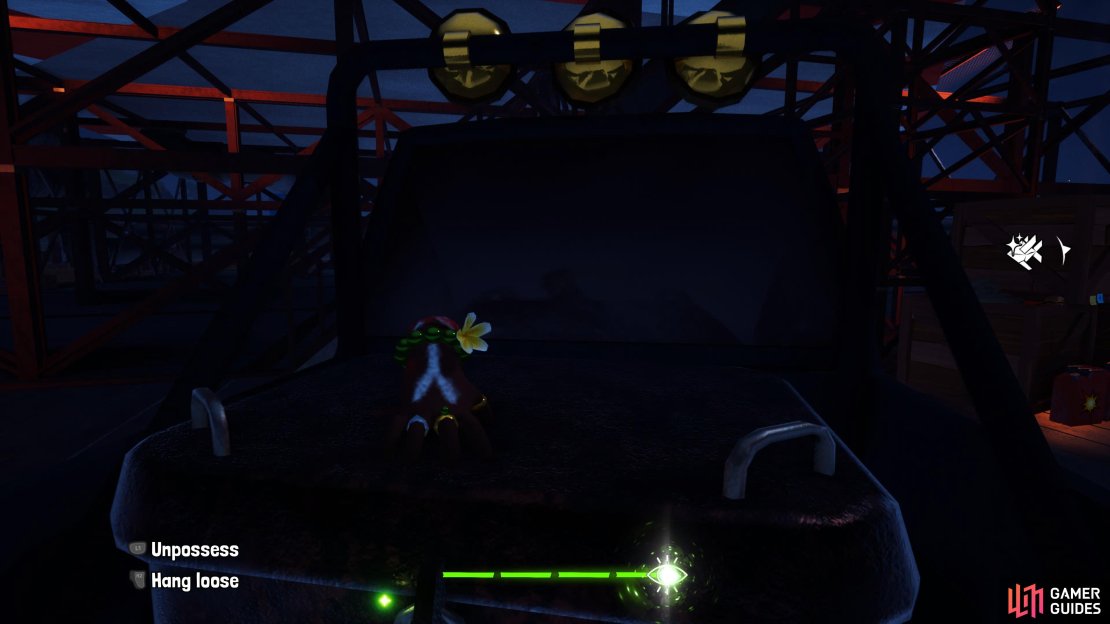 Using soul jump on Pwi Dua&rsquo;s hand.