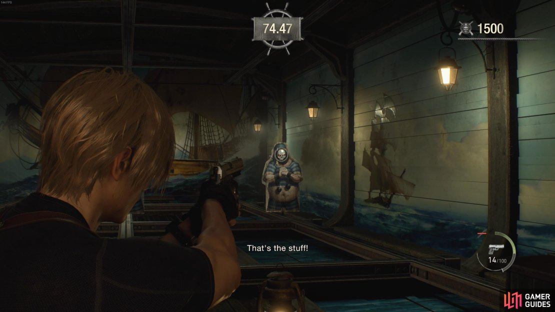 You need to hit the skulls to get bonus points. Shooting all the skulls in one challenge earns you a gold token.