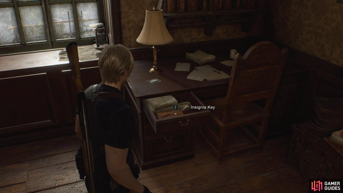 You&rsquo;ll find the Insignia Key in the desk drawer inside the bedroom.