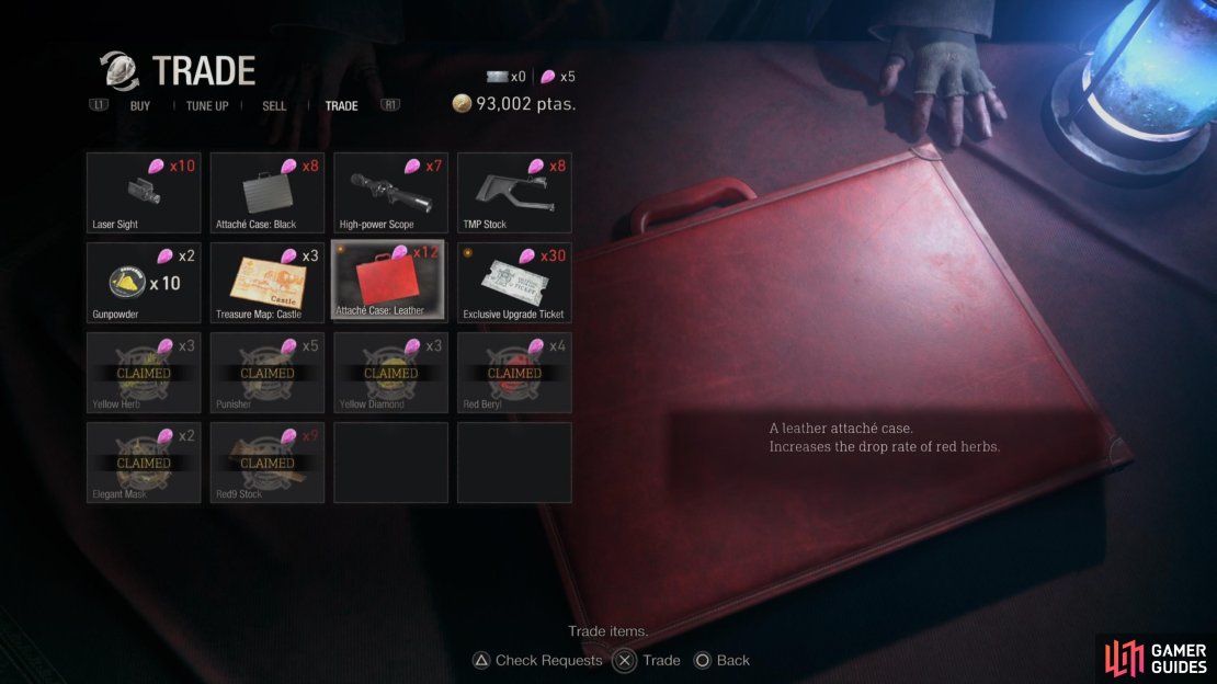 The Leather Attache Case.