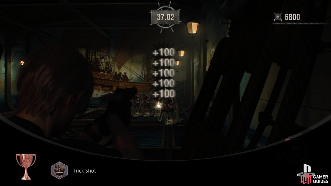 You&rsquo;ll obtain the Trick Shot Trophy upon  destroying five targets at the  shooting range with one shot 
