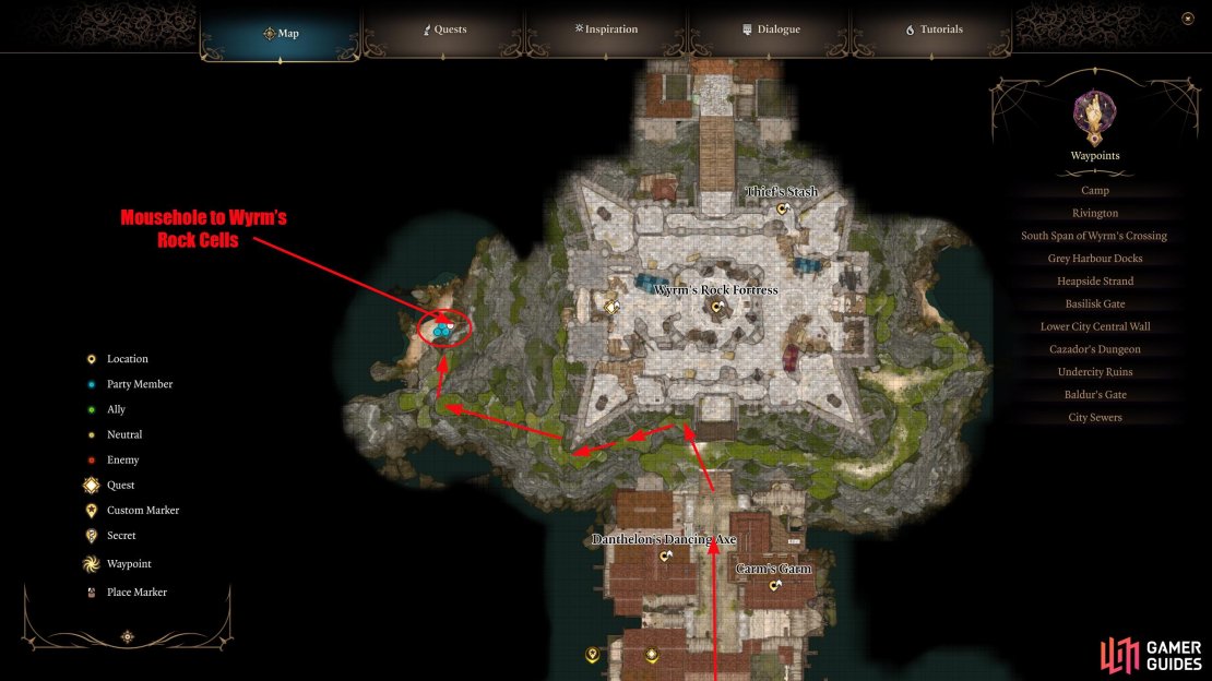 Head to the drawbridge in the north of Wyrm&rsquo;s Crossing.