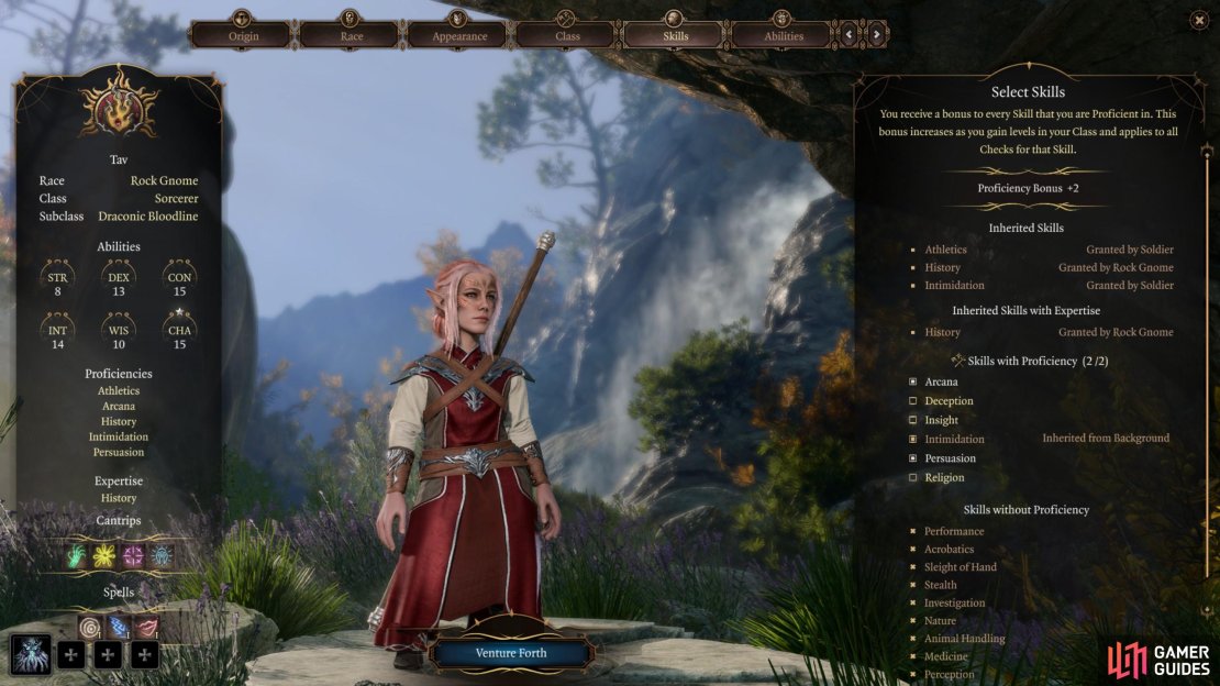 Once you&rsquo;re done making your character all pretty, it&rsquo;s time to decline the class and where you want to take it.