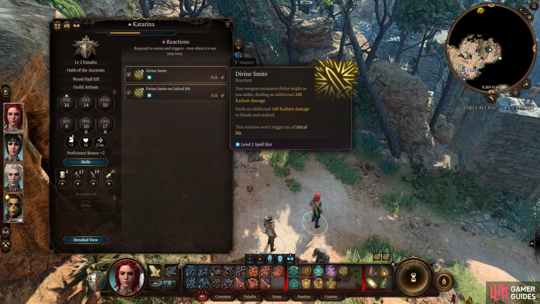 You can toggle reactions on and off, and demand a prompt beforehand, by entering the reactions menu via your inventory.