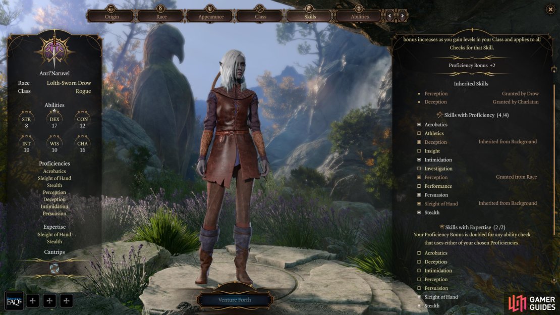 Rogues may not have access to as many skills as the Bard, but they can be proficient in four - the most of any class - and possess expertise in two skills they&rsquo;re proficient in.