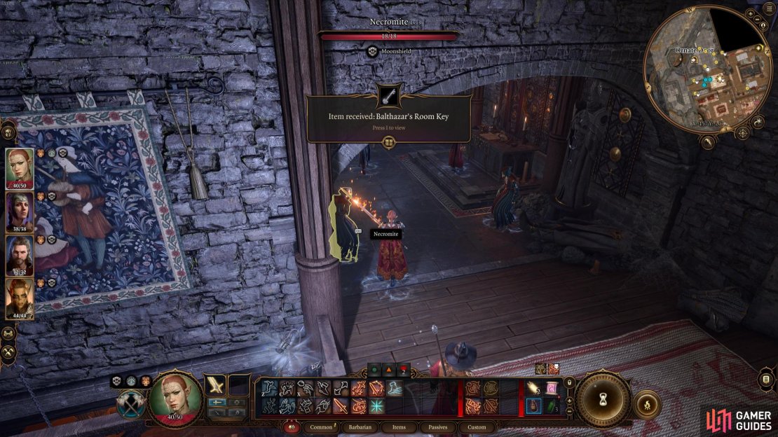 Balthazar&rsquo;s key can be obtained from Z&rsquo;rell.