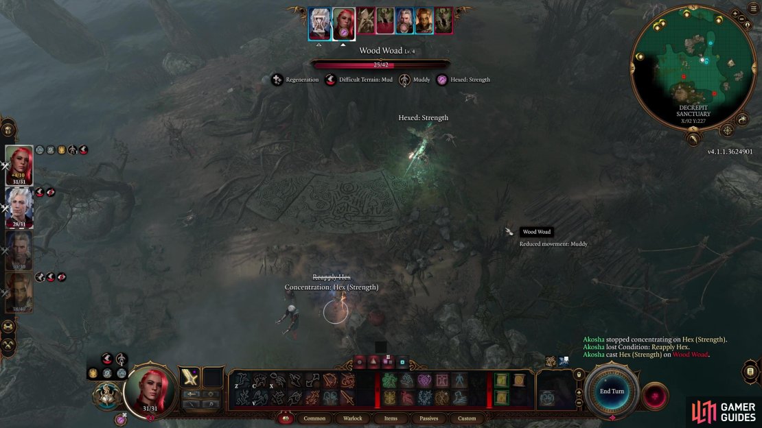 Hex causes enemies to take 1d6 extra damage from the hexer while suffering Disadvantage on an Ability Check of the hexer&rsquo;s choice.