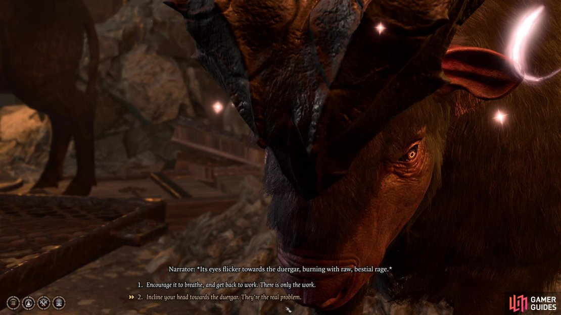 Conspire with some mistreated Rothe and they&rsquo;ll attack their deurgar handlers.