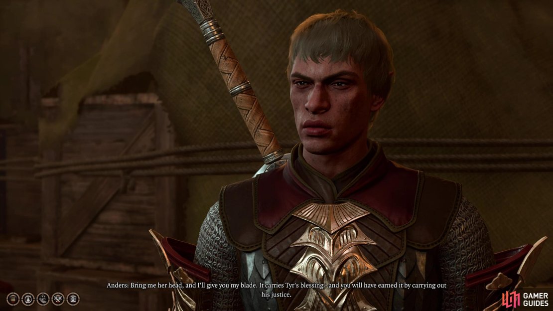 If you talk to Anders - the leaders of the paladins at the Toll House - he&rsquo;ll implore you to kill Karlach for them.