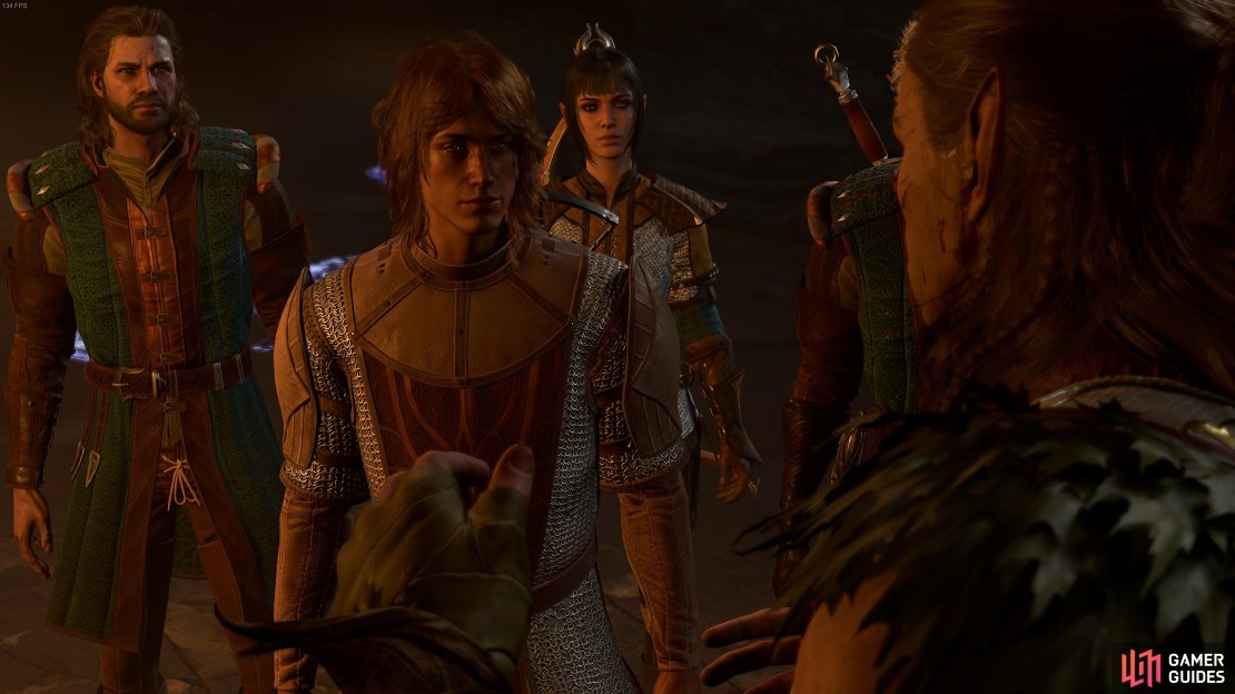 The gang rescue Halsin in the Shattered Sanctum, Baldur&rsquo;s Gate 3.