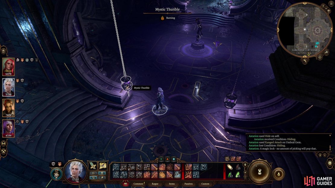 Pulling these levers will lower some Mystic Thuribles, sources of light that are obscuring the Sharrans runes.